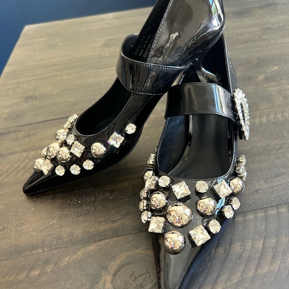 Jeffrey Campbell Otelia-J embellished pointed toe pumps - Picture 8 of 8